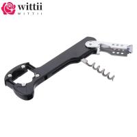 ราคา วิทติ ที่เปิดขวดไวน์แดงมัลติฟังก์ชั่น 2 ชิ้น, สามในหนึ่งเดียวที่เปิดขวดสแตนเลสขนาด 5.7 นิ้ว, บาร์ที่เปิดขวดไวน์สีแดงสีดําที่สวยงาม (53153215502)