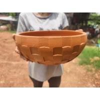 ราคา อ่างดินเผา กว้าง12 นิ้วอ่างบัวดินเผาอ่างเลี้ยงปลาดินเผาและ มีแบบเจาะรูสำหรับปลูกต้นไม้ได้ (26641172252)