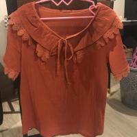 ราคา เสื้อทำงาน สีส้มอิฐ (1296856471)