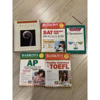 ราคา Campbell biology, SAT subject test biology, barron’s chemistry, TOEFL, AP (44473547555)