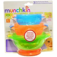 ราคา Munchkin : MNK49006# ชามฐานยาง Stay Put Suction Bowls ( 3 Pk ) (1641181542)