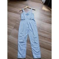 ราคา จั้มสูทสีฟ้า จั้มสูทขายาว กางเกงขายาว สั้มสูทสายเดี่ยว จั้มสูทแขนกุด จั้มสูทน่ารักปักลายหัวใจ จั้มสูทสาวไซท์เล็ก (18876108536)