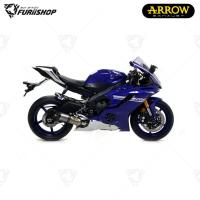 ราคา ท่อสูตร/ท่อแต่ง/ท่อไอเสีย Arrow Slip on Titanium-Carbon : for Yamaha R6 2017-2020 All new!! (19755268474)