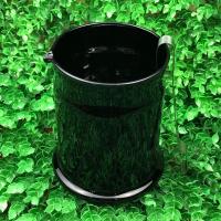 ราคา ถังแก้วสีดำสำหรับใส่น้ำแข็งพร้อมที่คีบ ขนาดสูง 6.2” #มือสองญี่ปุ่น (11048026098)