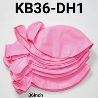 ราคา KB36-DH1 ลูกโป่งยาง 36 นิ้ว 90 ซม. จัมโบ้แมทหนาเบบี้สีชมพูเดี่ยว (Round Doff Latex Balloon) ลูกโป่งมะละกอ (40524577394)