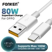 ราคา Fonken PD100W USB Type-C Fast สายชาร์จ 80W 65W 33W Super Dart Vooc Charger สําหรับ OPPO Realme Oneplus (41071310940)