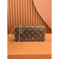ราคา [ใบรับรองเก่า Appraiser] Louis Vuitton Louis Vuitton Ladies Lily Chain Shoulder Bag M82509 กระเป๋ายุคกลาง (47903122718)