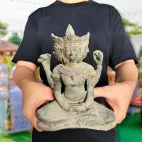 ราคา พระพรหมสี่หน้า ศิลปะละโว้ กรุเจดีย์เก่าลพบุรี (กว้าง5นิ้ว สูง7นิ้ว)เนื้อสัมฤทธิ์เก่า สภาพเก่าตามกาลเวลาพบที่กรุเจดีย์ น่ (13593893268)