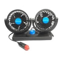 ราคา พัดลมติดรถยนต์ 2 หัว SC-001 ใช้กับไฟ 12-V สำหรับรถยนต์เก๋ง รถกะบะ รถตู้ พัดลมติดในรถยนต์ ปรับแรงลมได้ ปรับหมุนได้รอบทิศ (2339218243)