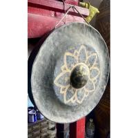 ราคา ฆ้องโบราณ ฆ้องทองเหลือง ขนาด18นิ้ว ใบใหญ่ ฆ้องลูกโหม่งโบราณ ฆ้องโหม่ง (43427620870)