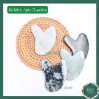 ราคา Jadeite Jade Guasha กัวซาหยกพม่าแท้ รูปทรงหัวใจ (18181233507)