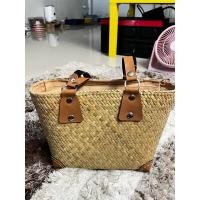 ราคา กระเป๋าสานสะพายข้างมีซิปสายสีน้ำตาล (25669495012)