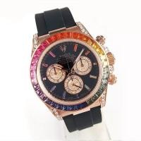 ราคา Rolex Rainbow Dirolex Daytona 18K Rose Gold Back Diamond Automatic Mechanical Watch Men116515 (47603388686)