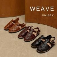 ราคา ลด 30% โค้ดคุ้ม WEAVE รองเท้า minimal รัดส้นหนังแท้ (8031904938)