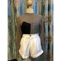 ราคา เสื้อไหมพรม คอเต่า แต่งเกาะอกผูกโบว์หลัง (7675152593)