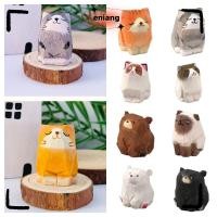 ราคา ENIANG ตุ๊กตาหมีไม้,แกะสลักการ์ตูนสัตว์แกะสลักรูปปั้นแมว,ประติมากรรมศิลปะหัตถกรรมไม้เดสก์ท็อป Knick-knack (51551169887)