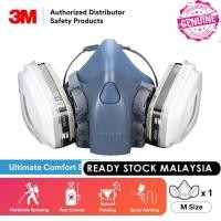 ราคา ป้องกันฝุ่น PM.2.5 ฝุ่นควัน ชนิดใช้ซ้ำได้ 3M 7502(M) และ ตลับกรองเคมีพร้อมแผ่นกันฝุ่น(N95) ุ3M6001 (แถมกระเป๋า) (5340373496)