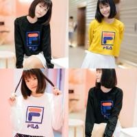 ราคา เสื้อครอปแขนยาว FILA ทรงสตรีท สกรีนโลโก้ แฟชั่นเกาหลีสุดชิค ผ้าคอตตอน (24245021327)