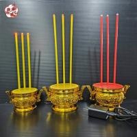 ราคา LED กระถางธูปไฟฟ้า หลอดLED 3ดอกรุ่นใส่ถ่านAA2ก้อน (ไม่แถมถ่าน)ประหยัดไฟและมีอายุการใช้งานยาวนาน ELECTRIC JOSS (3808823147)