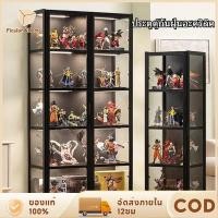 ราคา 【โปร่งใสทั้งสามด้าน】4-5ชั้น ตู้โชว์กระจกโมเดล 82*33*161ซม. ประหยัดพื้นที่ ตู้เก็บ ทำโดยไม้ไผ่ธรรมชาติ ทนทาน (25372309074)