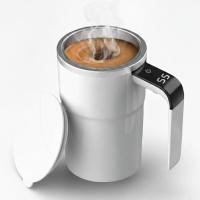 ราคา แก้วคนเองผสมอัตโนมัติสําหรับกาแฟและโปรตีนเขย่าชาร์จได้สีขาว13ออนซ์เหมาะสําหรับสํานักงานและใช้ในบ้าน (41677332742)