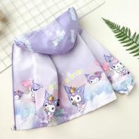 ราคา Sanrio Kuromi เด็กเสื้อกันลมกันน้ํา 2025 ฤดูใบไม้ผลิฤดูใบไม้ร่วงวัยรุ่นการ์ตูน Casual Hooded Top Princess Jacket Coat (40418306886)