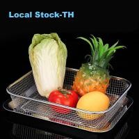 ราคา 【SayTH✨1-3 วัน】ถาด+ตะแกรงสแตนเลส ถาดสแตนเลสพร้อมตะแกรง ถาดอาหาร พักขนม อบขนม รองน้ำมัน เนื้อหนา ใช้งานอเนกประสงค์ (40472099441)