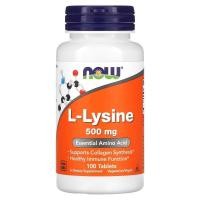 ราคา กรดอะมิโน ไลซีน NOW Foods, L-Lysine, 500 mg, 100 Tablets (24816397685)