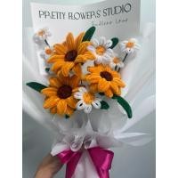 ราคา ช่อดอกทานตะวัน ช่อดอกไม้ลวดกำมะหยี่ (29676598676)