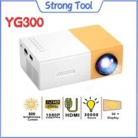 ราคา 【จัดส่งที่รวดเร็ว】YG300/HY300-POR มินิโปรเจ็กเตอร์ Mini 1080 HD Home Leisure Projector HDMI USB Projector (24585606500)