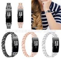 ราคา เพชรเหมาะสําหรับสร้อยข้อมือโลหะสแตนเลส Rhinestone สายรัด fitbitG HRInspire/โซ่สายรัดข้อมือ 2PRJ (57002761914)