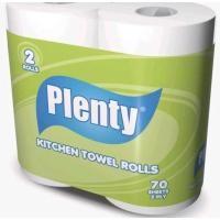 ราคา กระดาษทิชชู่ Plenty Kitchen Towel 2 ม้วน 70 แผ่น 2 ชั้น กระดาษทิชชู่ในครัว (41274750971)