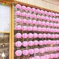 ราคา พระราช โคมไฟแตงโมฤดูหนาว,โคมไฟแขวนพิมพ์ลายดอกซากุระกันน้ํา,แถบโคมไฟเทศกาลสร้างสรรค์นํากลับมาใช้ใหม่ได้สไตล์ญี่ปุ่น (57803961013)