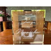 ราคา กล่องใส่ซองงานแต่ง กล่องใสมีขอบสีเฉพาะด้านหน้า (16085960716)