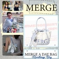 ราคา [ของแท้ 100% พร้อมส่ง]กระเป๋า Merge A Day Bag Mini x Sabina Ethereal Blue official กระเป๋าถือ สะพายข้าง Drawstring Bag (43856493616)