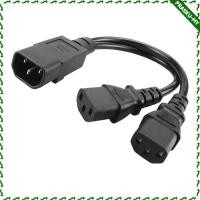 ราคา [PraskuMY] Blk IEC320-C14 ถึง 2C13 สายไฟรูปตัว Y Extension 1 -2 เซิร์ฟเวอร์ตู้ (50603923358)