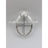 ราคา กรอบพระเงิน ตลับพระเงิน ใส่เหรียญไข่ 3ห่วง หรือพระขนาดใกล้เคียง 35 (23204366278)