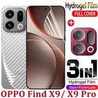 ราคา OPPO Find X9 Pro 5G 3IN1 ด้านหน้ากลับHydrogelฟิล์มนุ่มสําหรับOPPO Find X9 FindX9 OPPOFindX9 Pro FindX9Pro 5Gคลุมทั้งหมดป้องกันหน้าจอเลนส์กล้องปกป้องฟิล์มโทรศัพท์,ไม่ใช่กระจก (41074885825)