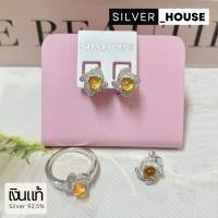 ราคา เครื่องประดับพลอยอำพันแท้ (Amber) ตัวเรือนเงินแท้ 92.5% ต่างหูอำพันแท้/ จี้อำพันแท้/ แหวนอำพันแท้ สวยมากๆ (28330395275)