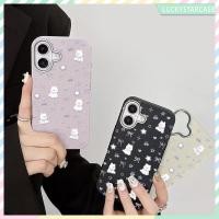 ราคา เคสไอโฟนหรูหราไฮโซ เคส For IPhone 16 15 14 13 12 11 Pro Max X XR XS Max 7 8Plus ลูกแมวโบว์ เคสหนัง TPU Simple Soft Case (42561273412)