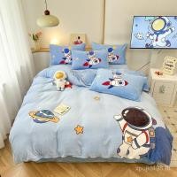 ราคา เด็กชายอบอุ่นสามชิ้นชุดนักบินอวกาศนักบินอวกาศนักบินอวกาศหอพักผ้าห่มปกสองด้านหนาสี่ชิ้นชุดขนแกะนักเรียนนมขนแกะ วู4ก (49203031749)
