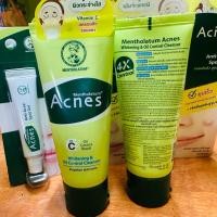 ราคา 1 อัน ครีม โฟม ล้างหน้า สิว ปัญหา หน้ามัน วัยรุ่น สิวผื่น acnes clear&whitening wash mentholatum 50g pimple oil control (44158576575)