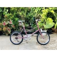 ราคา จักรยานมินิ ทัวส์ริ่ง เก่าญี่ปุ่น ยี่ห้อ Bruno ผ่าหวายคานคู่ ไซส์ 43 cm สีชมพูอ่อนสวยๆ เบาะขาว(M) (14686210801)