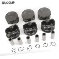 ราคา Engine Pistons Rings Set +0.5MM 11257506222 11257506252 For BMW 330i 530i X3 X5 E46 E36 E39 M54 3.0 (48653799865)