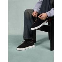 ราคา TomWills รองเท้าผ้าใบลําลองผู้ชาย Suede ของแท้หนัง All-Match หนา Soled รองเท้าอินเทรนด์ผู้ชายรองเท้าผ้าใบสีดําฤดูหนาว (45702101820)