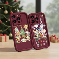 ราคา เคสดีไซน์น่ารักสีแดงคริสต์มาสสําหรับ iPhone 15 11 12 13 14 PRO MAX 6 7 6S 8 14 15 Plus XR XS MAX 6SPlus 7Plus 6Plus 8Plus Angel Eyes คู่รักฝาครอบนุ่ม (52053352271)
