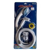 ราคา ชุดฝักบัวอาบน้ำสีขาว พร้อมสายฉีดชำระสีขาว Vegarr รุ่น S-VK2083EO หัวพลาสติก สาย PVC ใยแก้ว (5762376718)