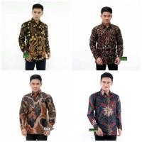 ราคา KEMEJA เสื้อเชิ้ตบาติกผู้ชายแขนยาว Slim FIt Hem Premium Modern Shirt เสื้อผ้าผู้ชาย (42305798137)