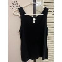 ราคา ส่งต่อ‼️H&M เสื้อกล้าม เสื้อผ้ายืด Size M ของแท้ % เนื้อผ้านิ่ม ใส่สบายมาก ขนาดตามภาพ (มือ2 ใส่ครั้งเดียว สภาพนางฟ้า✨) (28353930843)