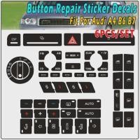 ราคา 6Pcs/Set Car Front Radio Button Decal Sticker with Navigation Repair Set Fit For Audi A4 B6 B7 2000 (51504478624)